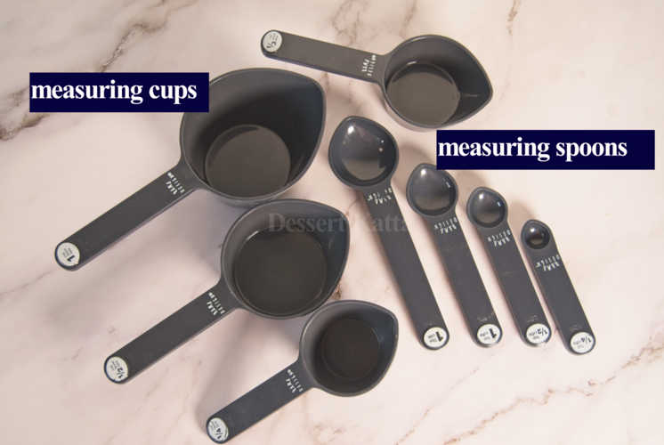 measuring cups and spoon