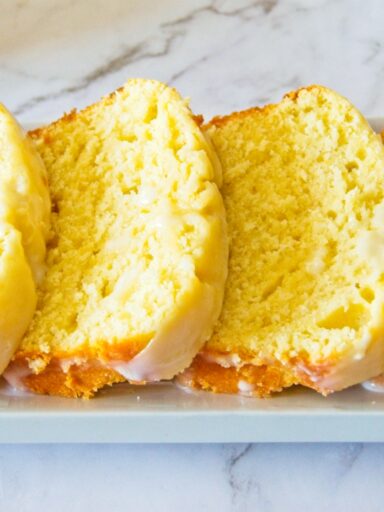 lemon pound cake slices