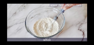 mixing all purpose flour, baking powder, baking soda and salt