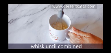 whisk is used to mix dry and wet ingredients