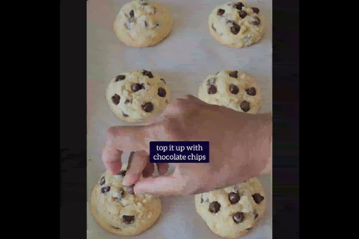 chocolate chips are added to no brown sugar cookies