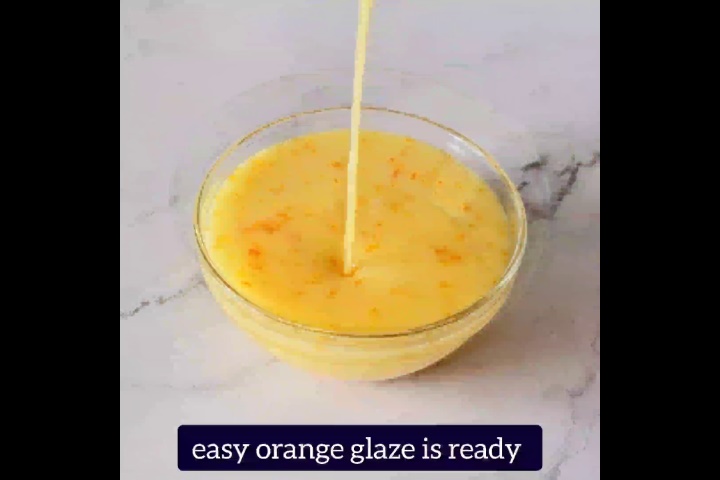 orange glaze is ready