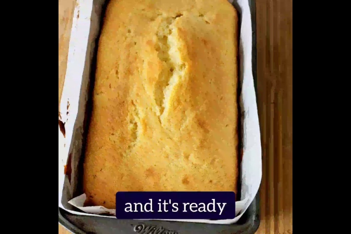 orange loaf cake is ready
