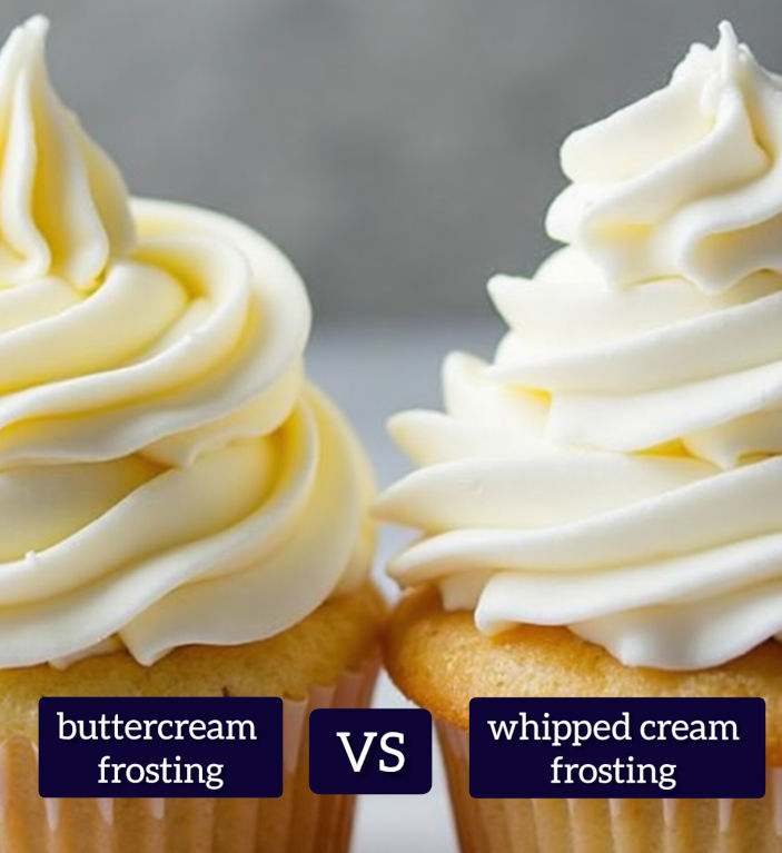 buttercream vs whipped cream frosting