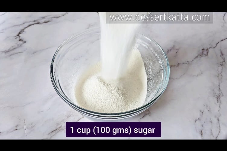 adding 1 cup of sugar to sifted dry ingredients