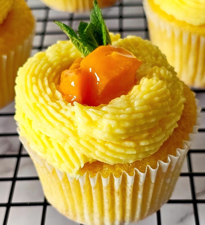 Mango cupcake recipe