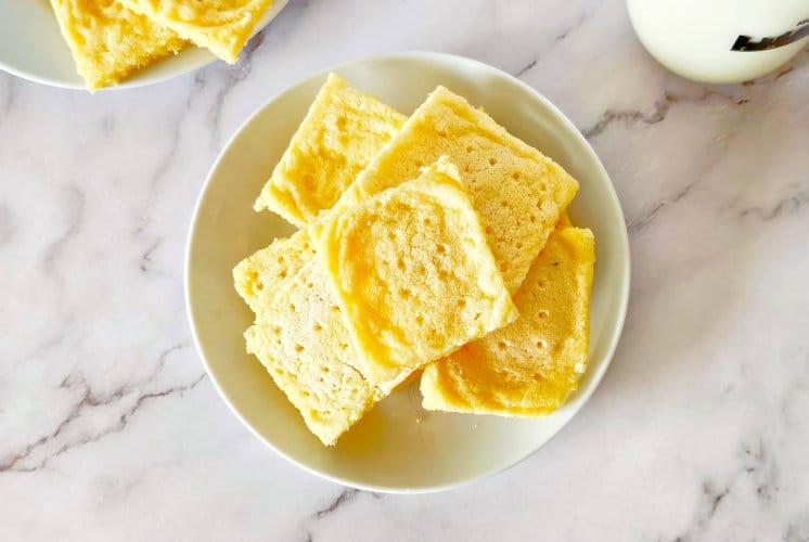 top shot of Panera shortbread cookies